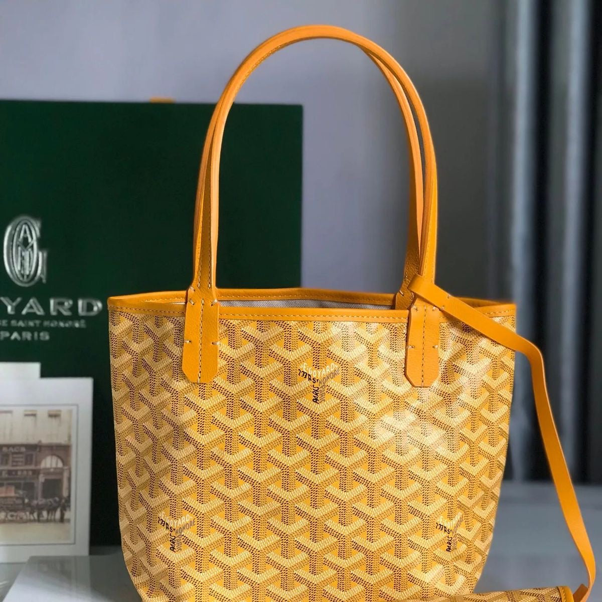 Goyard Goyardine Mini Anjou Bag (Yellow)