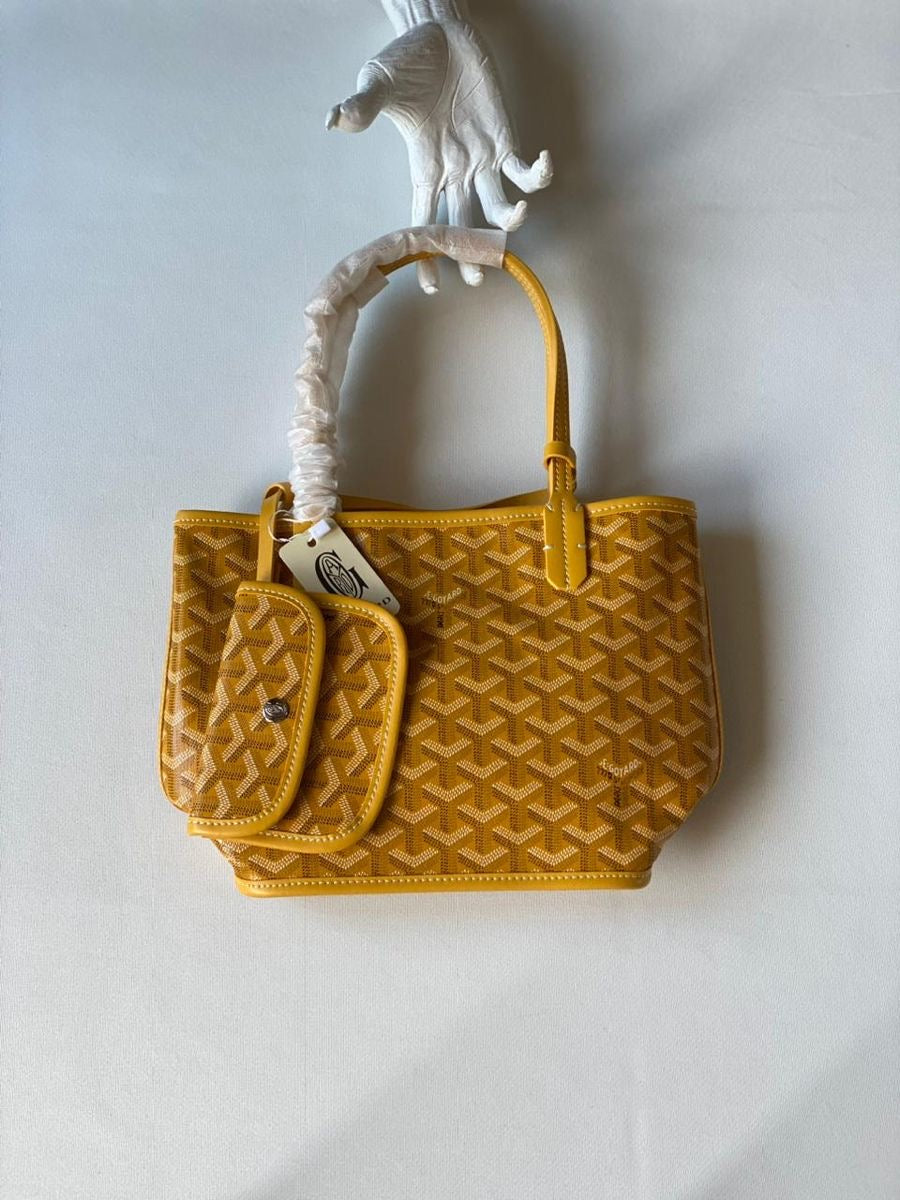Goyard Goyardine Mini Anjou Bag (Yellow)