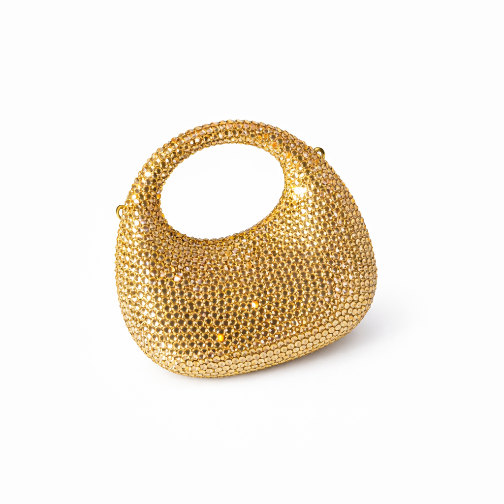 Luna Crystal Mini Bag (Golden)