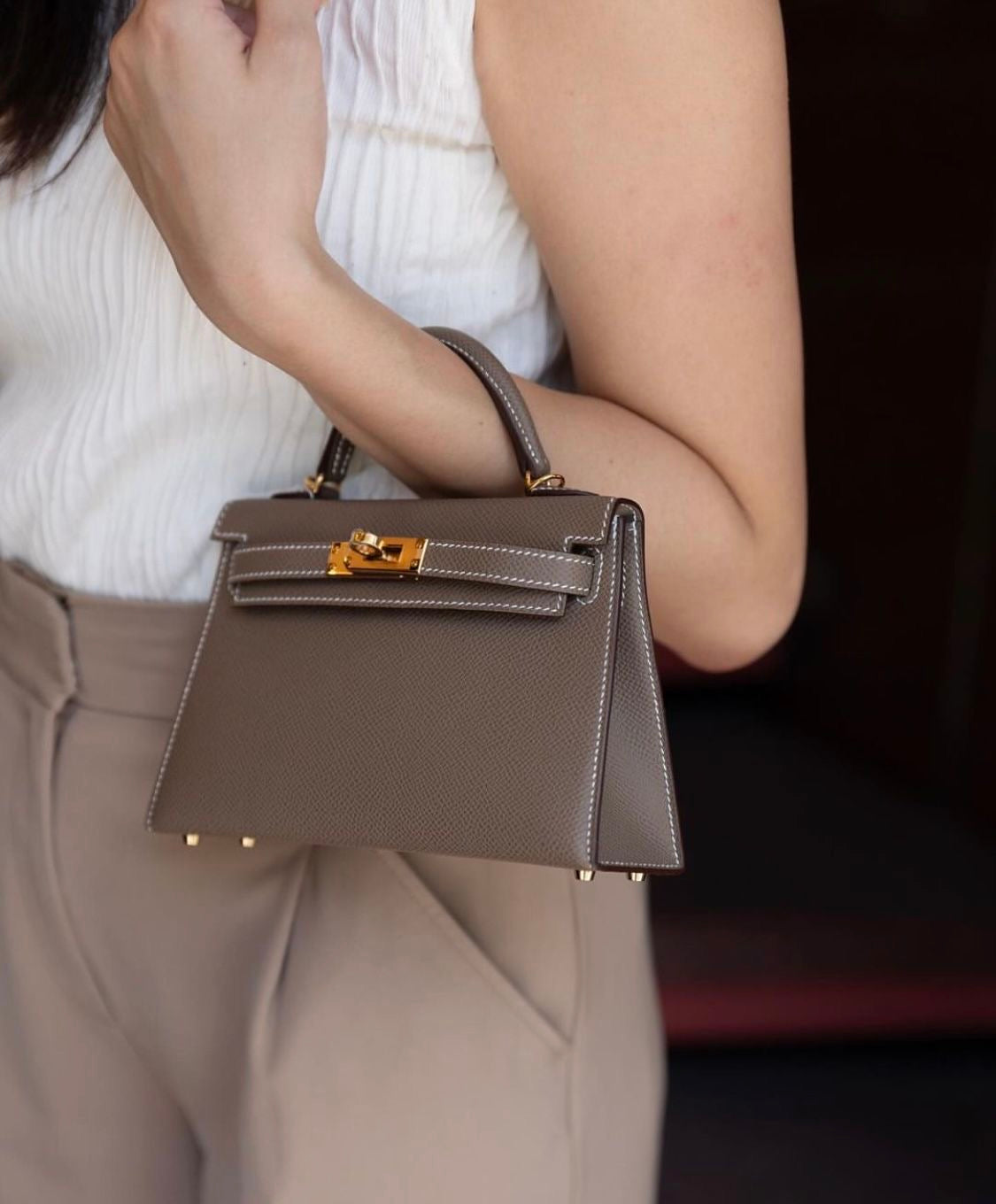 Hermes Kelly 20 Mini (Dust)