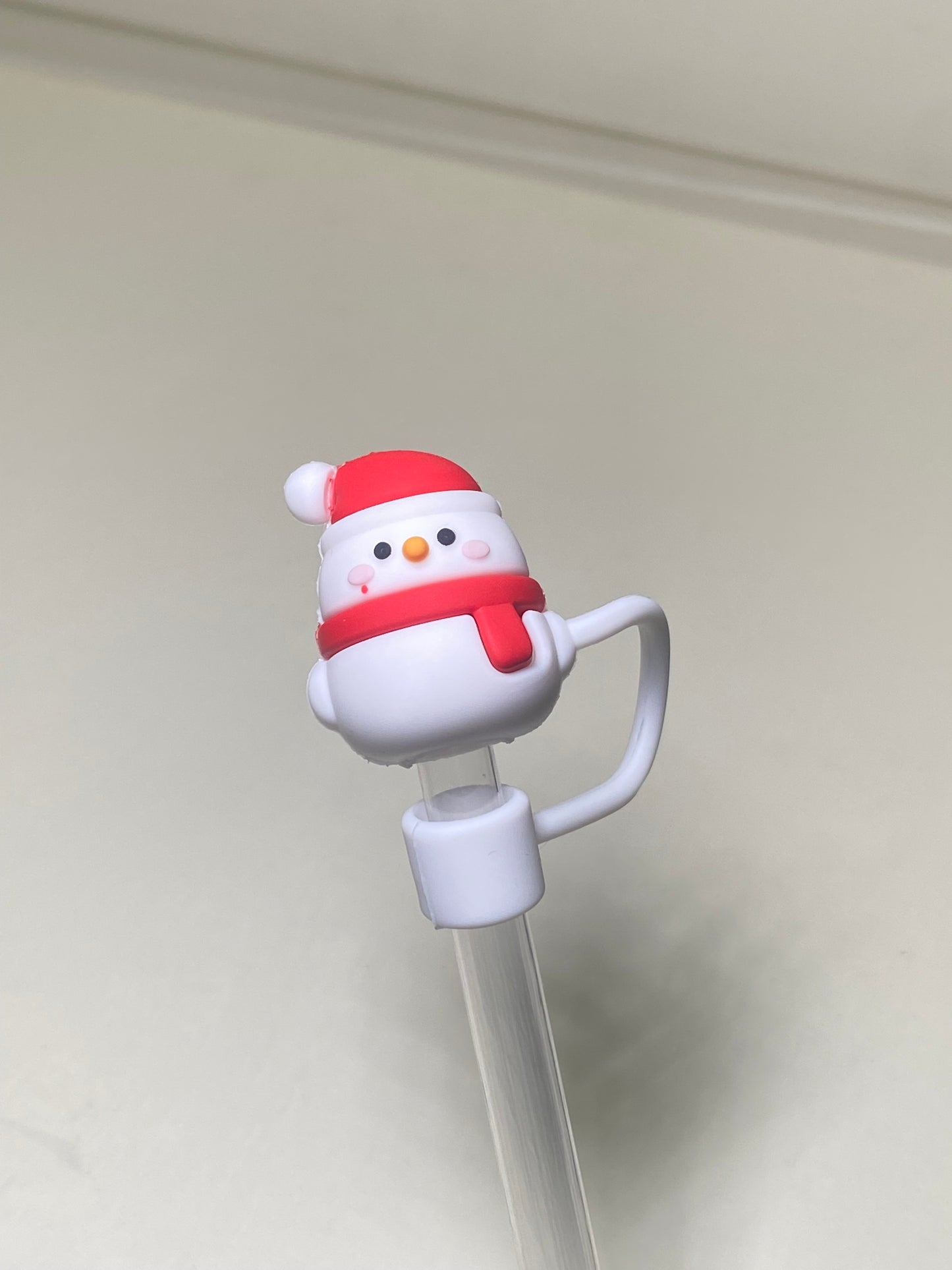 Snowman Stanley Straw Topper