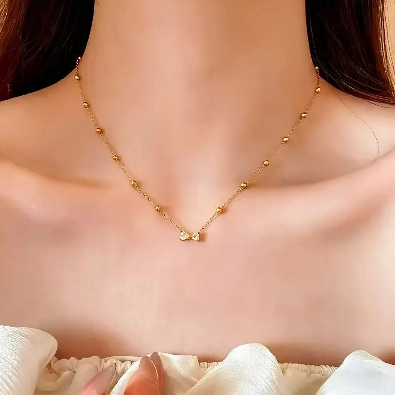Bow Zarkoon Necklace |Stainless Steel|High Quality