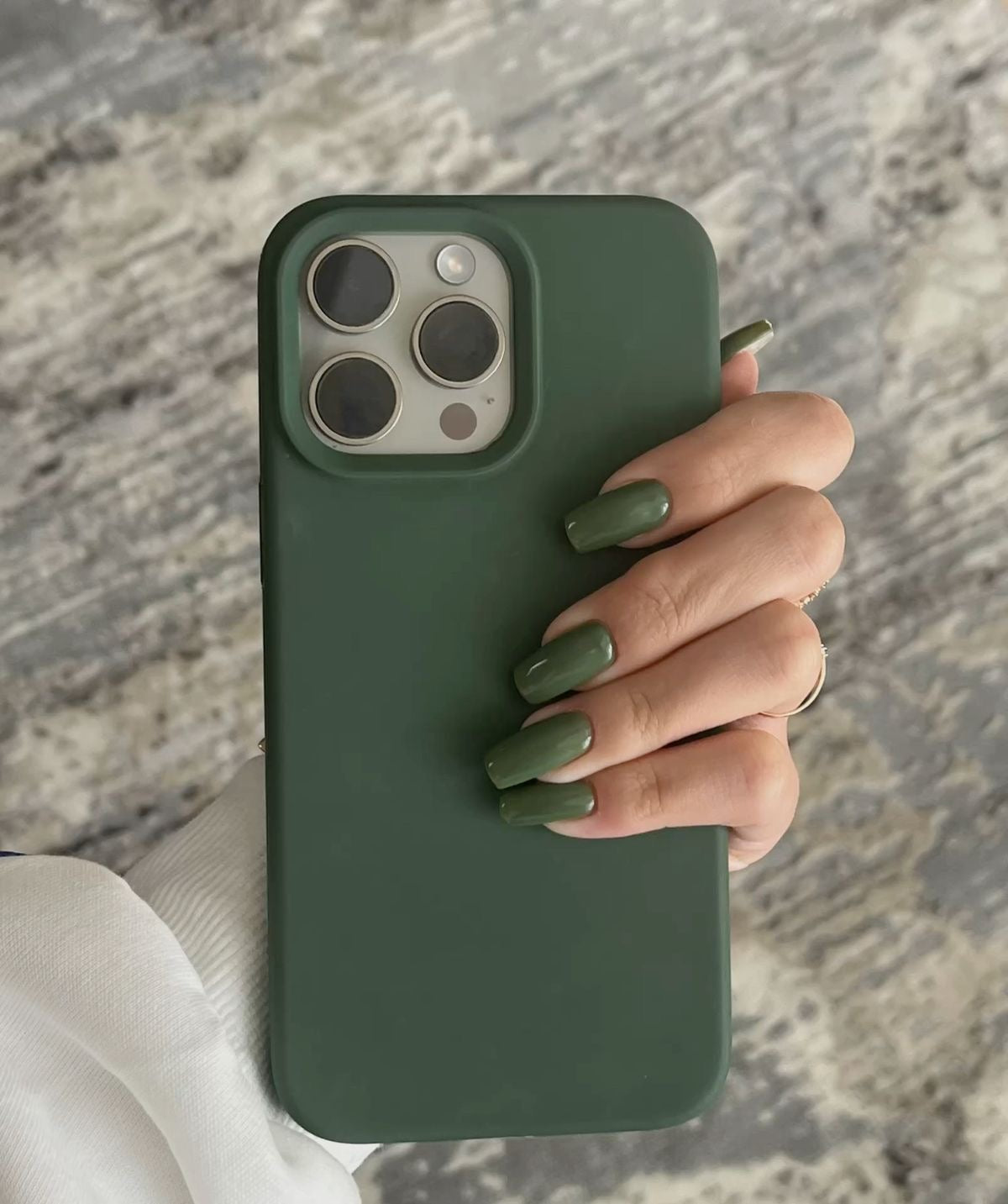 iPhone Silicone Case (Dark Green)