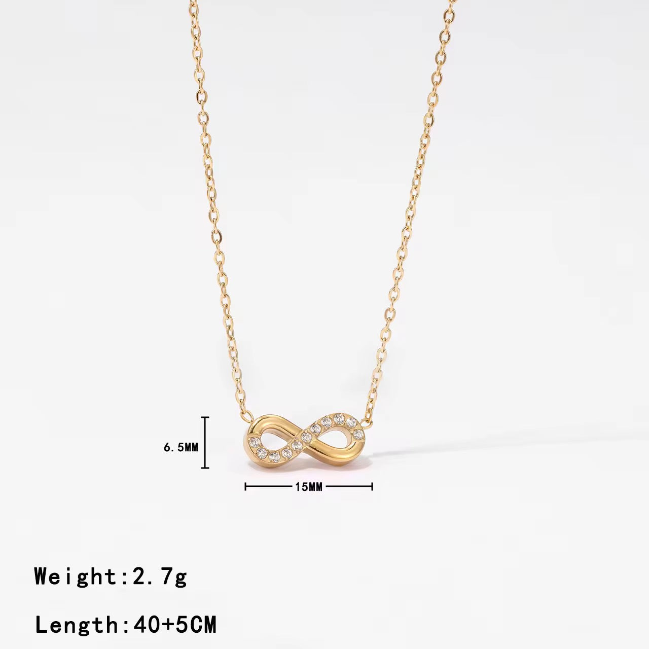 Classic Gold Infinity Pendant