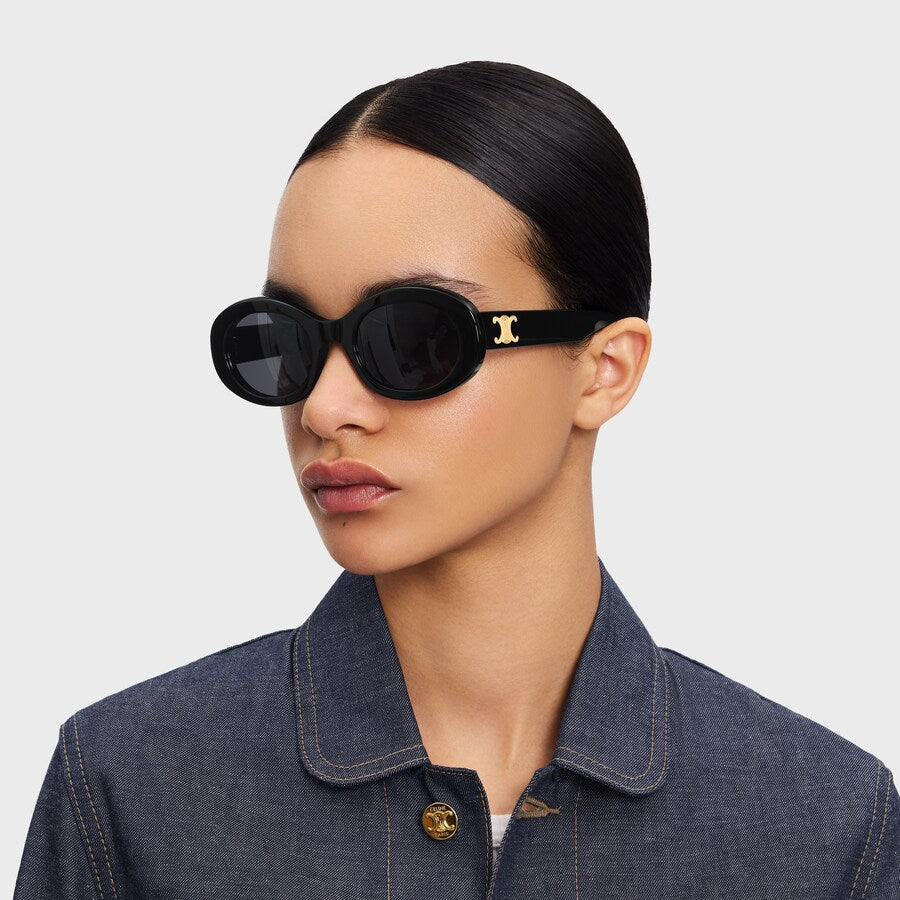 Celine Triomphe 01 Sunglasses - Acetate Oval Frame