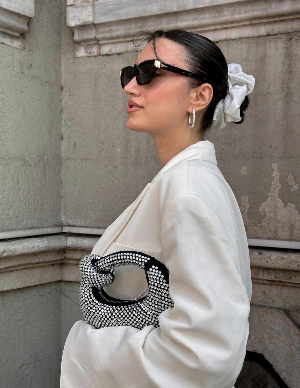 Abacus Artificial Crystal Mini Top Handle Bag
