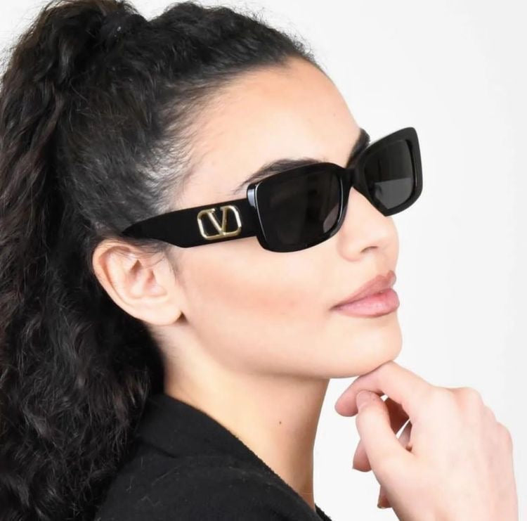 Valentino Rectangular Framed Glasses