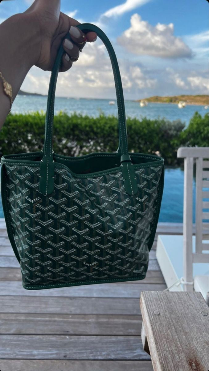 Goyard Goyardine Mini Anjou Bag (Green)