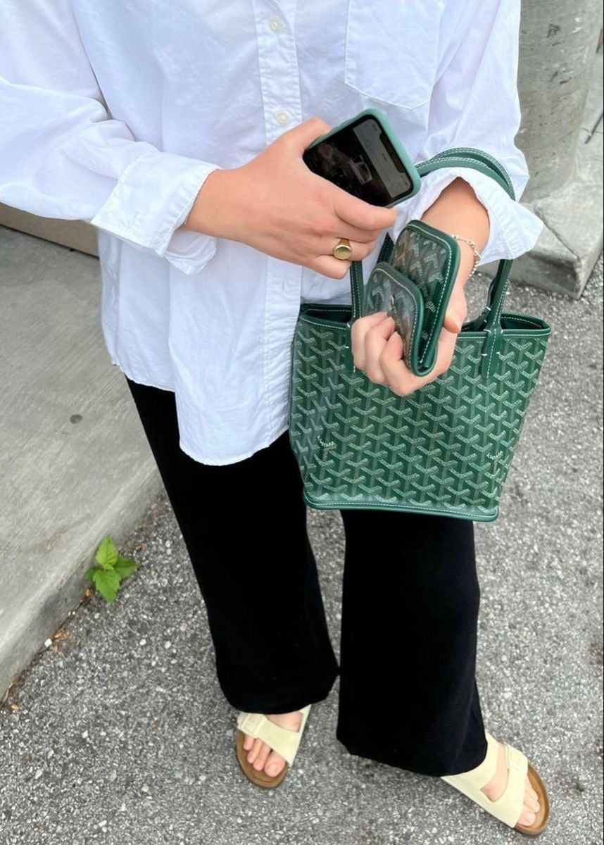 Goyard Goyardine Mini Anjou Bag (Green)