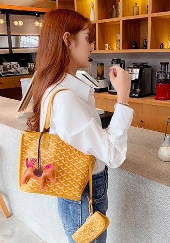 Goyard Goyardine Mini Anjou Bag (Yellow)
