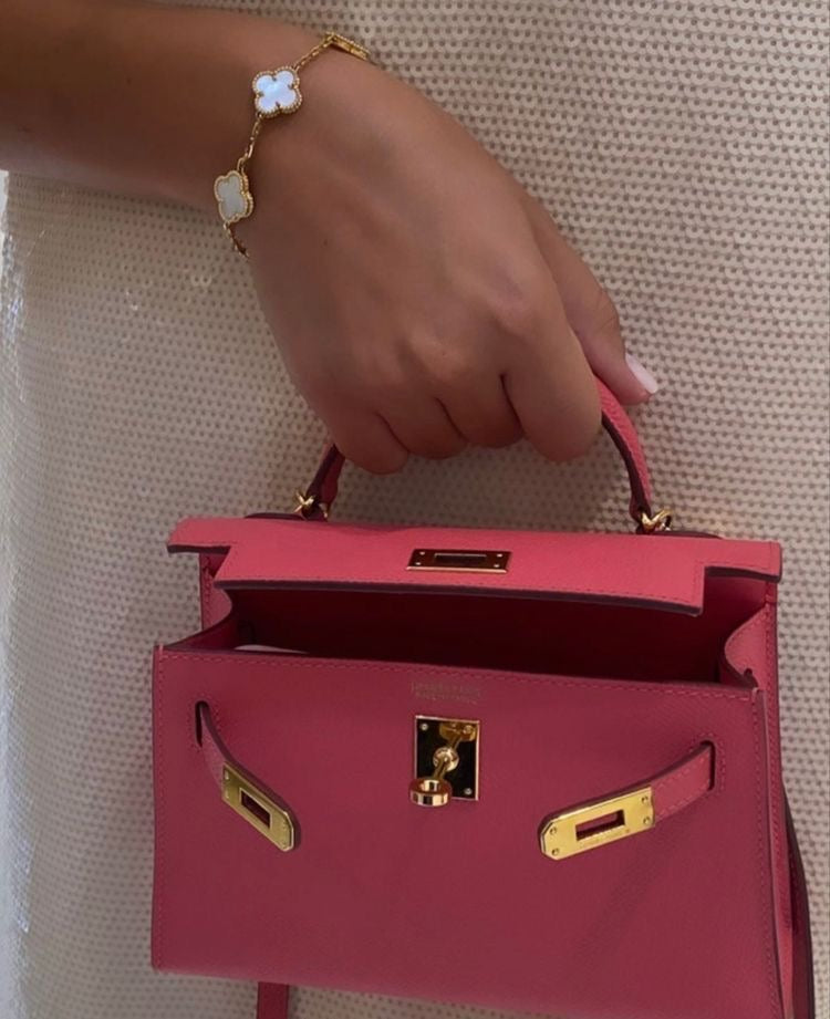 Hermes Kelly 20 Mini (Dark Pink)
