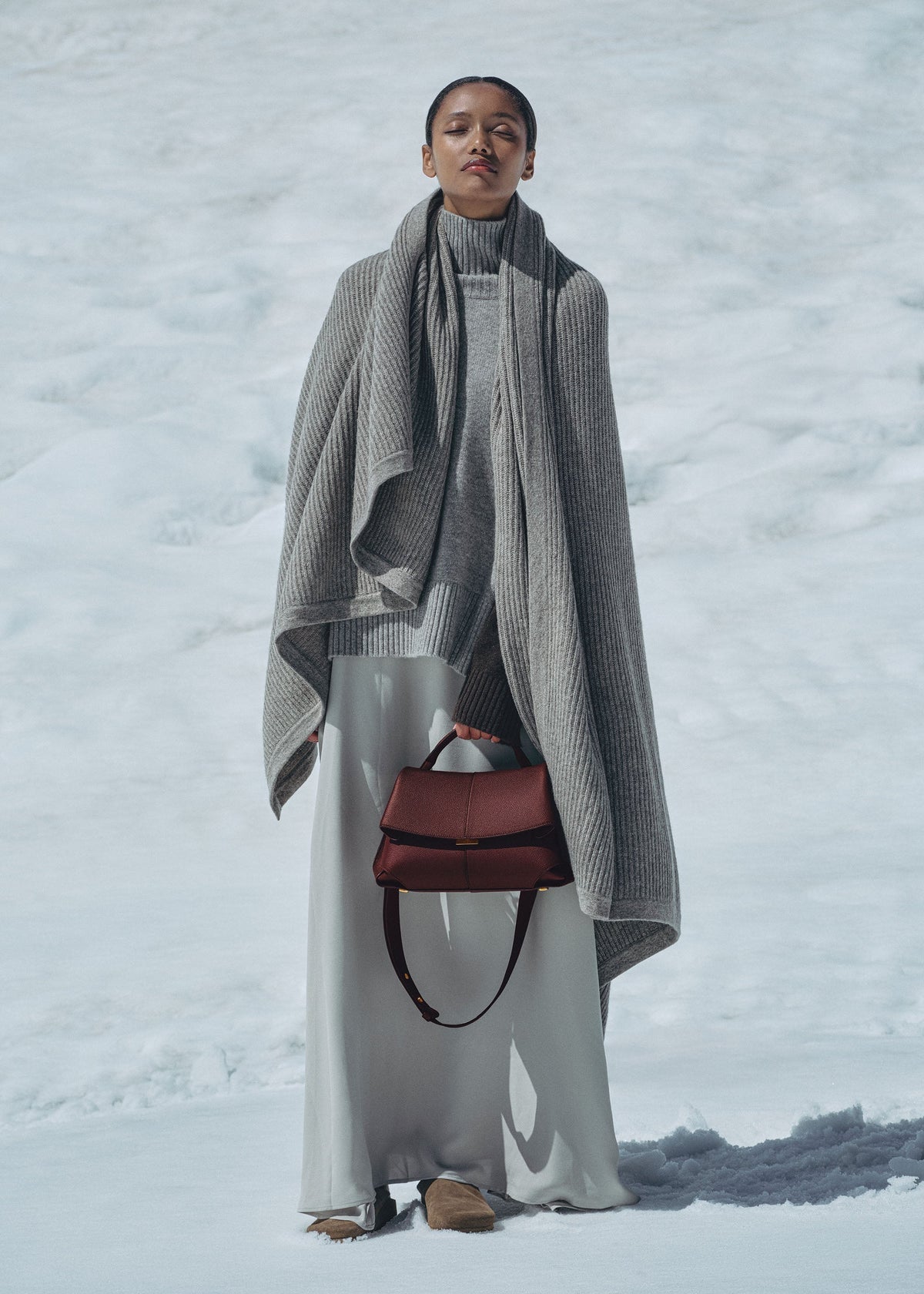 POLÈNE MOKKI EDITION TEXTURED BAG