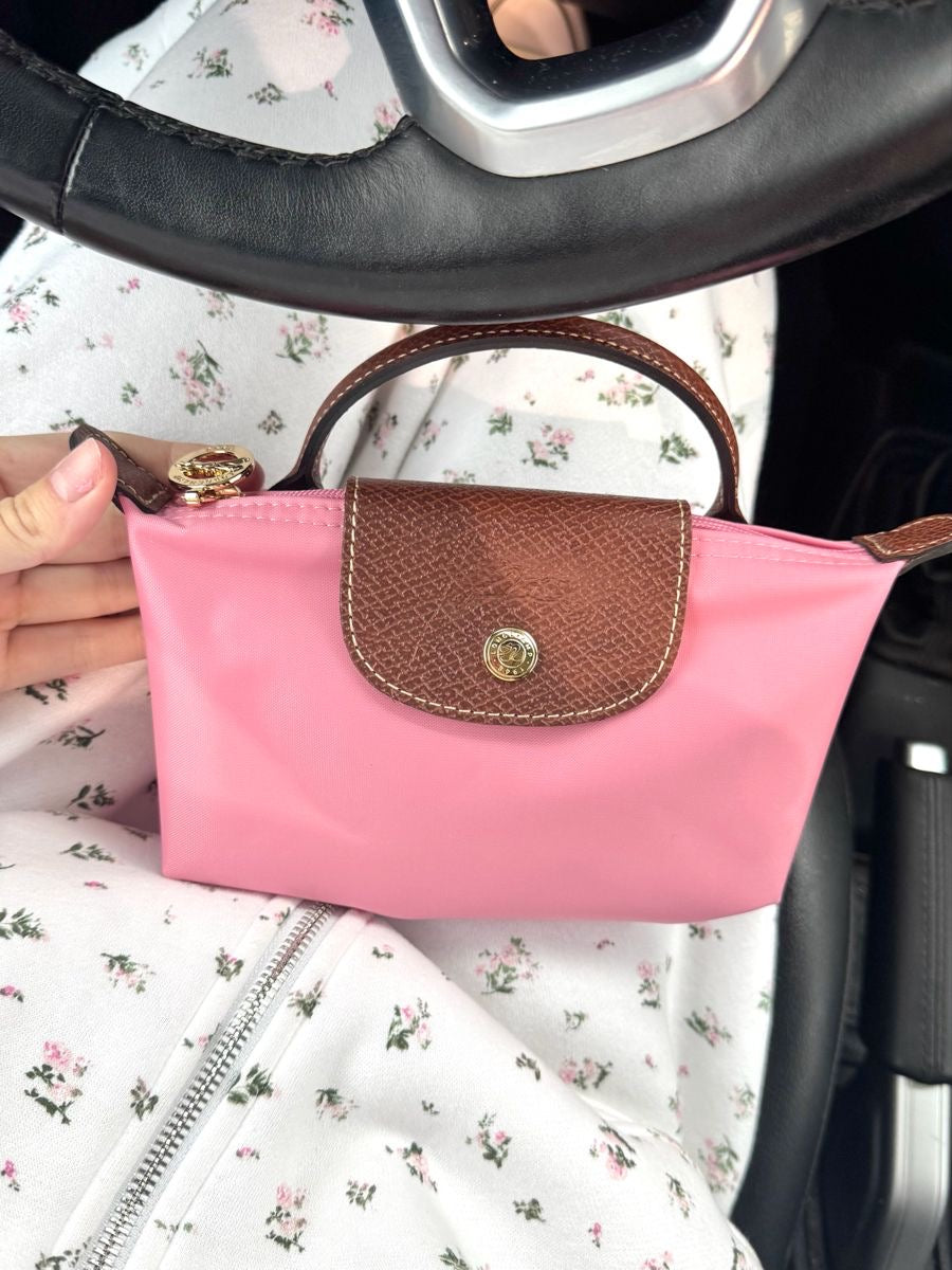 Mini Long Champ Bag (Pink)