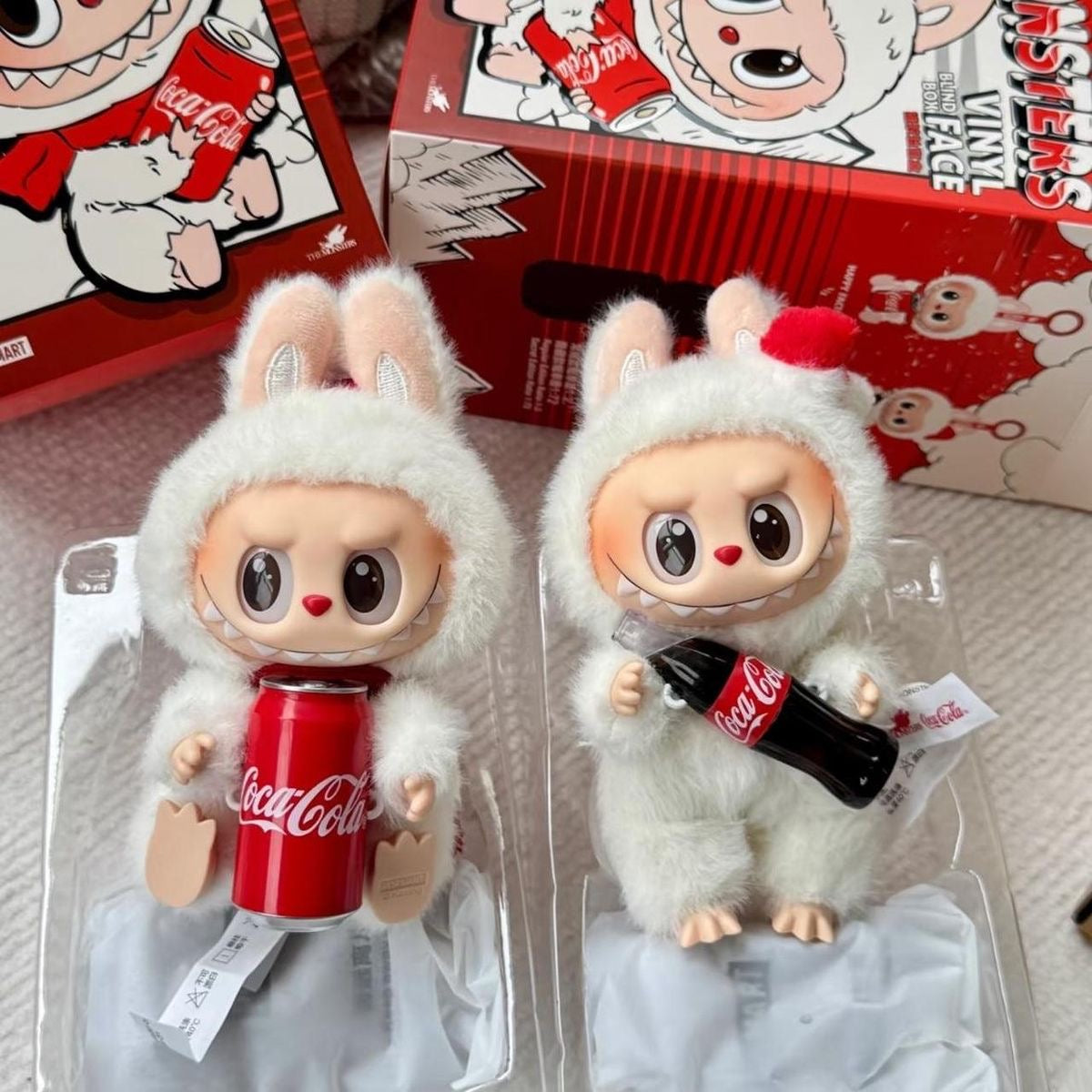 Labubu Keychain Charm (Coca Cola)