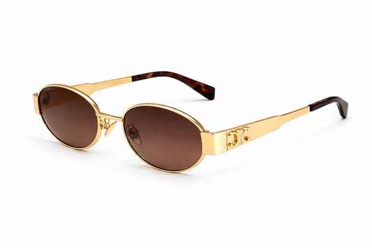 Celine Triomphe Metal 01 Sunglasses (Comes With Simple Plastic Packaging)