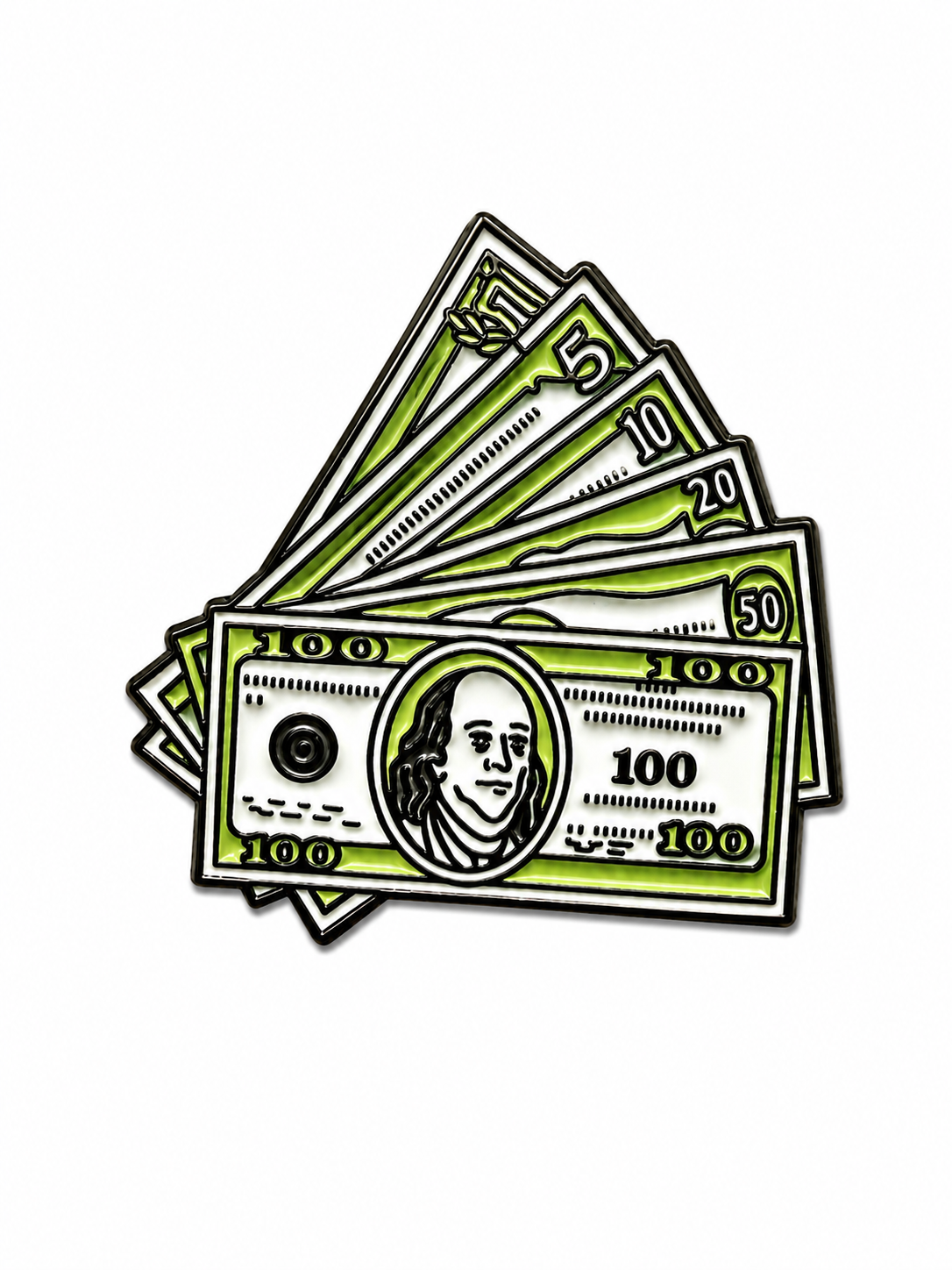 Money Stack (Dollar Bills) Metal Phone Sticker