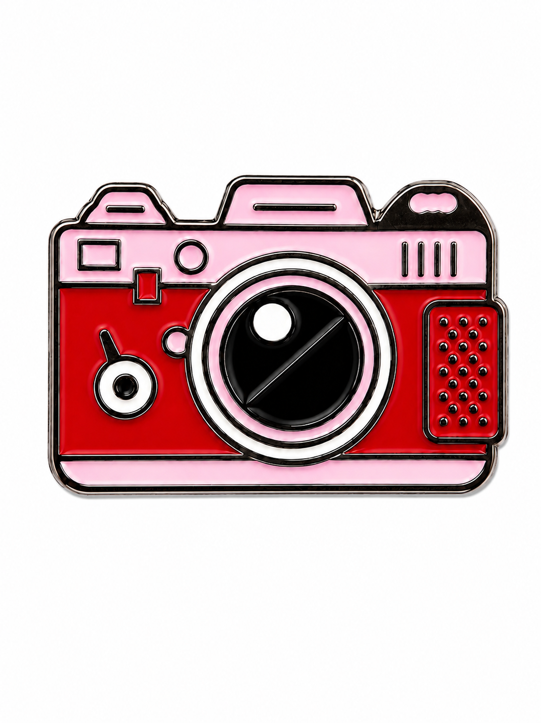 Pink Camera Metal Phone Sticker