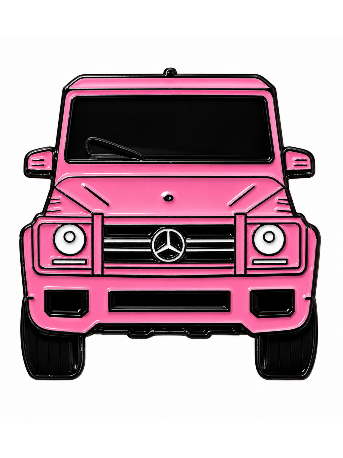 Light Pink Mercedes G-Wagon Metal Phone Sticker