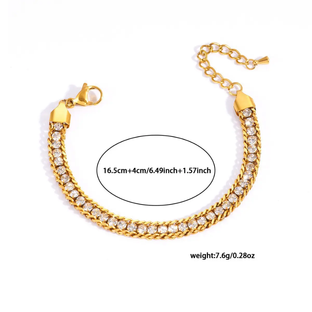 Dust Bracelet | Stainless Steel | 18K Gold Plated