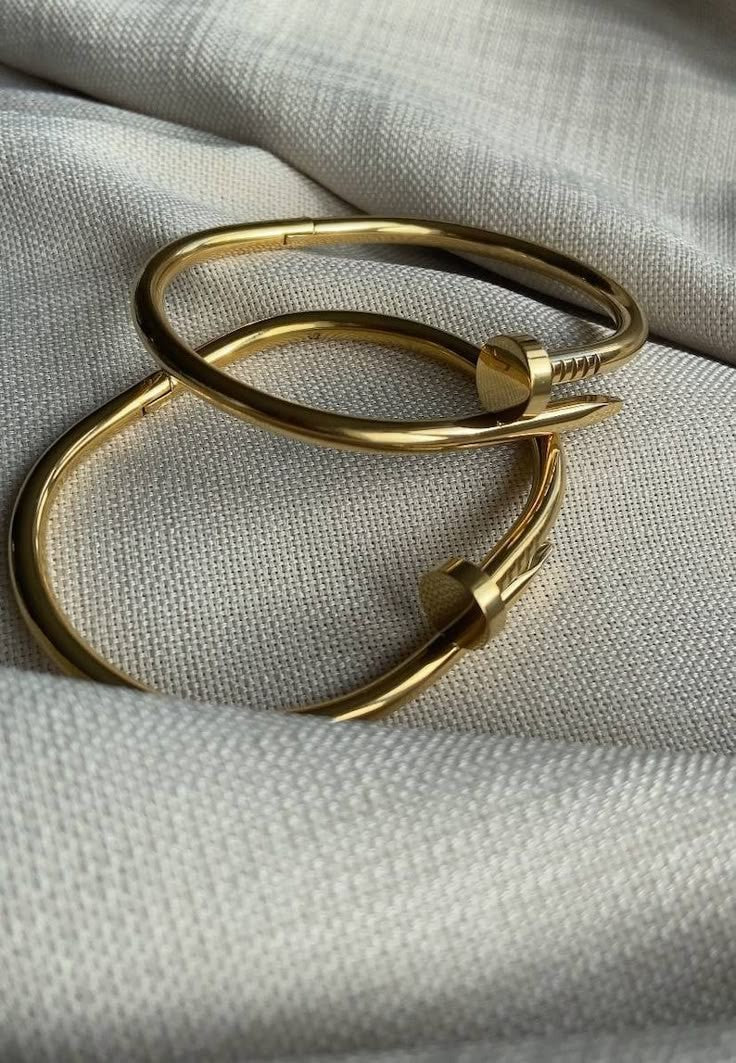 Cartier Nail Bracelet | Stainless Steel | 18K Gold Plated