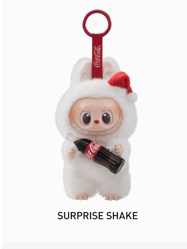 Labubu Keychain Charm (Coca Cola)