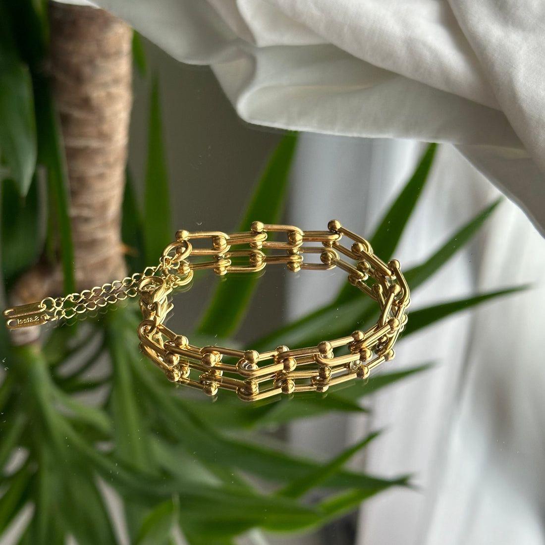 Love Lock Bracelet | Stainless Steel | 18K Gold Plated
