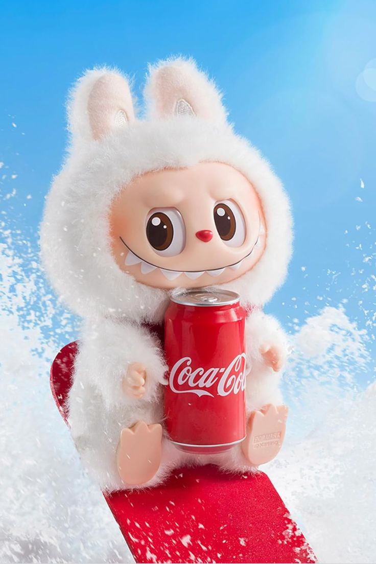 Labubu Keychain Charm (Coca Cola)