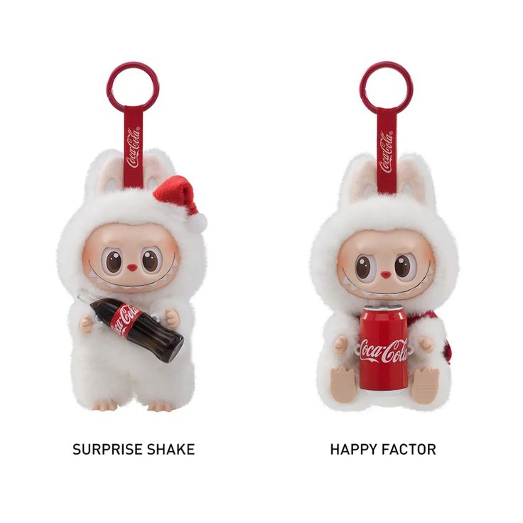 Labubu Keychain Charm (Coca Cola)