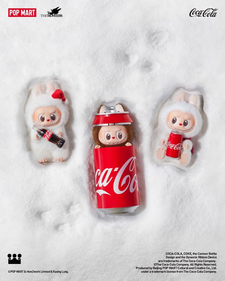 Labubu Keychain Charm (Coca Cola)