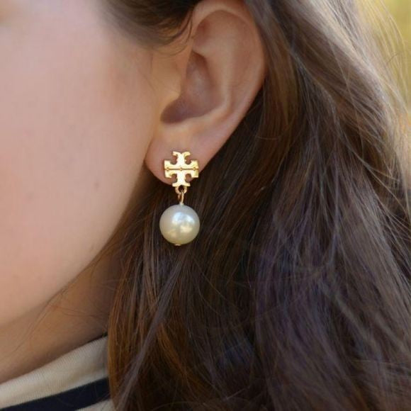 Tory Burch Earrings | Stainless Steel | 18K Gold Plated
