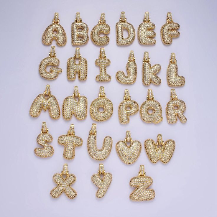 Bubble Letter Necklace – Gold | 18K Gold Plated Stainless Steel | Tarnish-Free