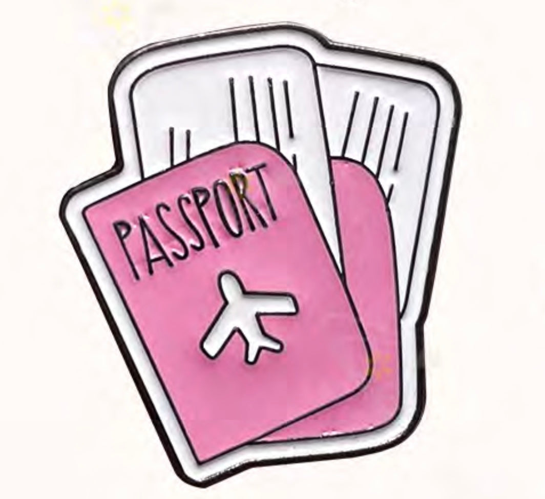 Passport Metal Phone Sticker