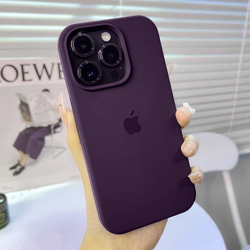 iPhone Silicone Case (Dark Purple)