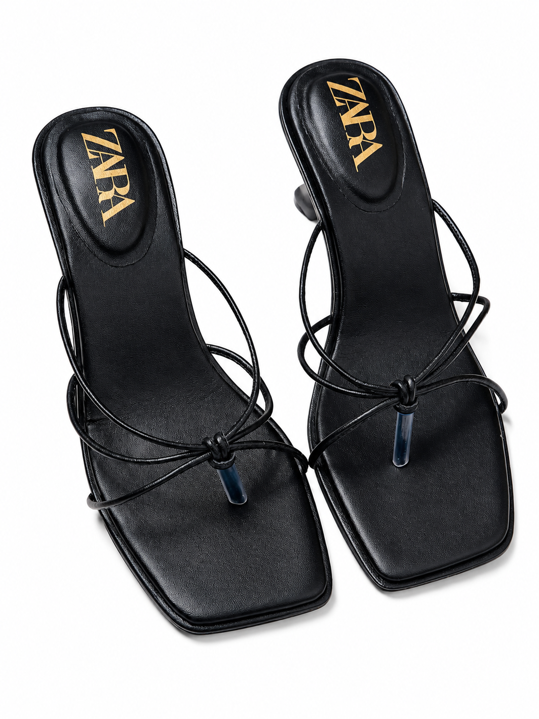 ZARA Luna Knot Heeled Sandals