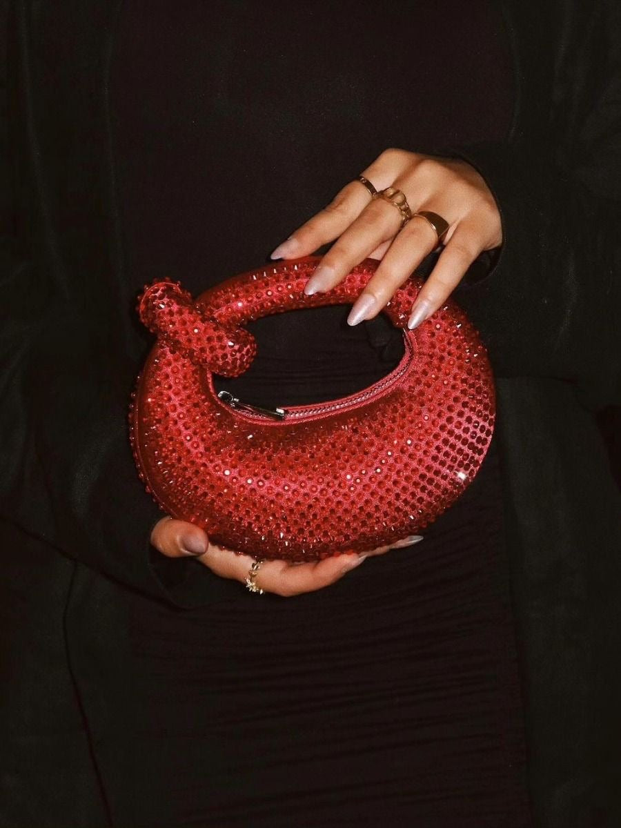 Abacus Artificial Crystal Mini Top Handle Bag