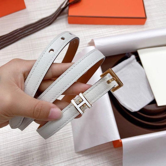 Hermes Pop H Belt (White)