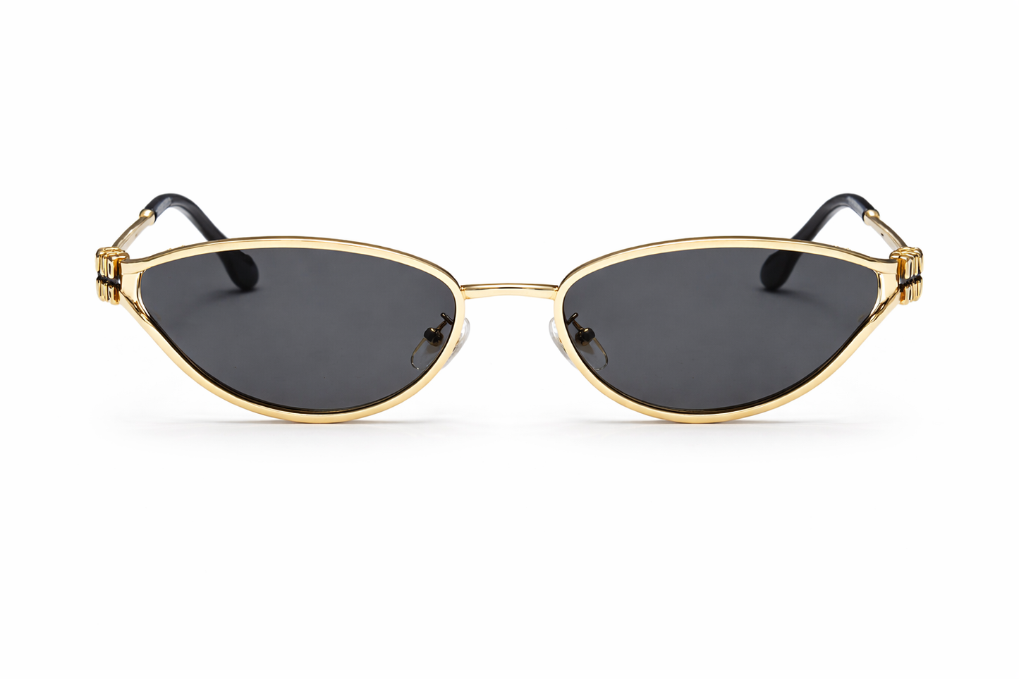 MIU MIU Gold Cat-Eye Metal Sunglasses