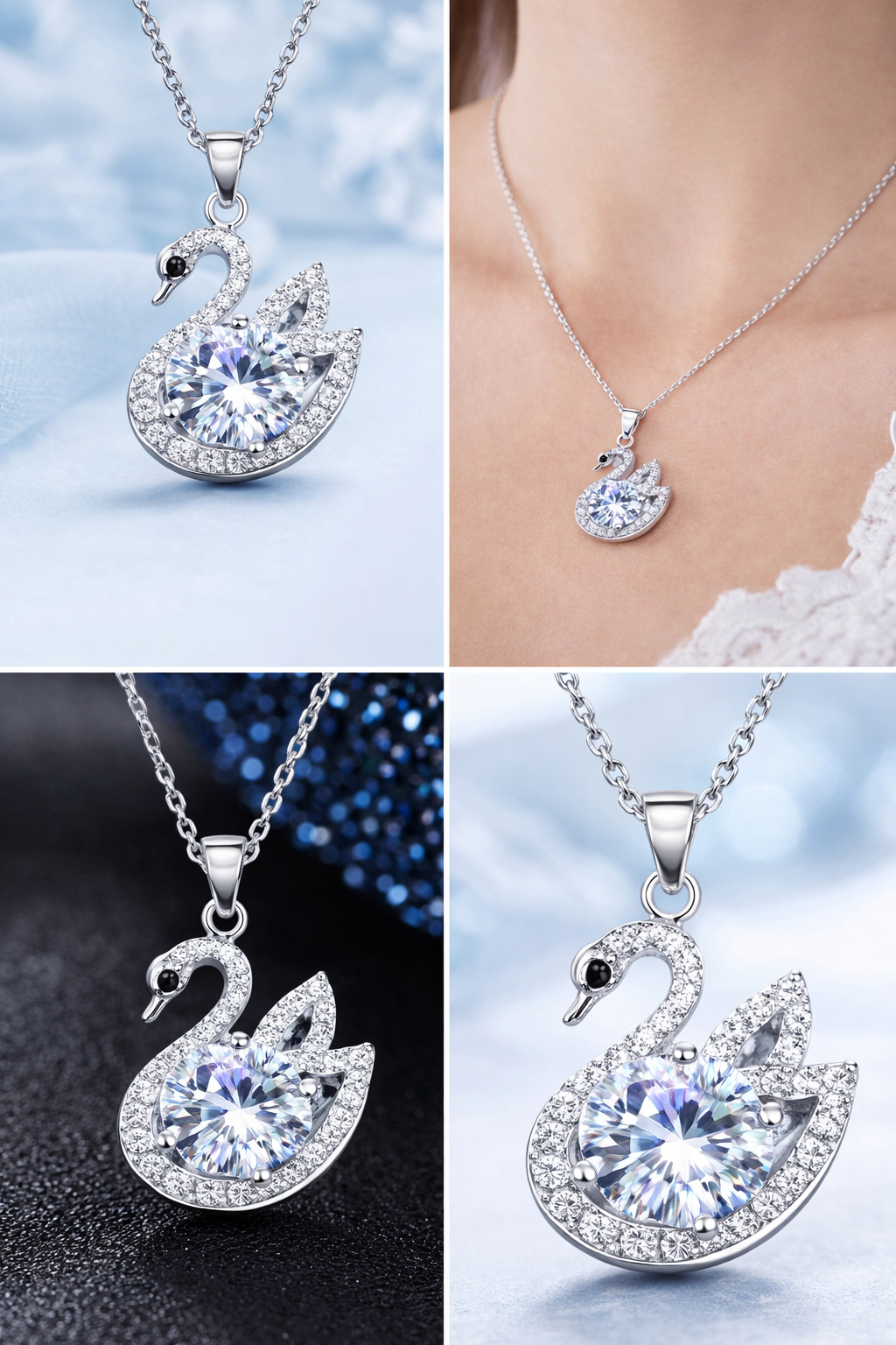 Moonlight Swan Necklace