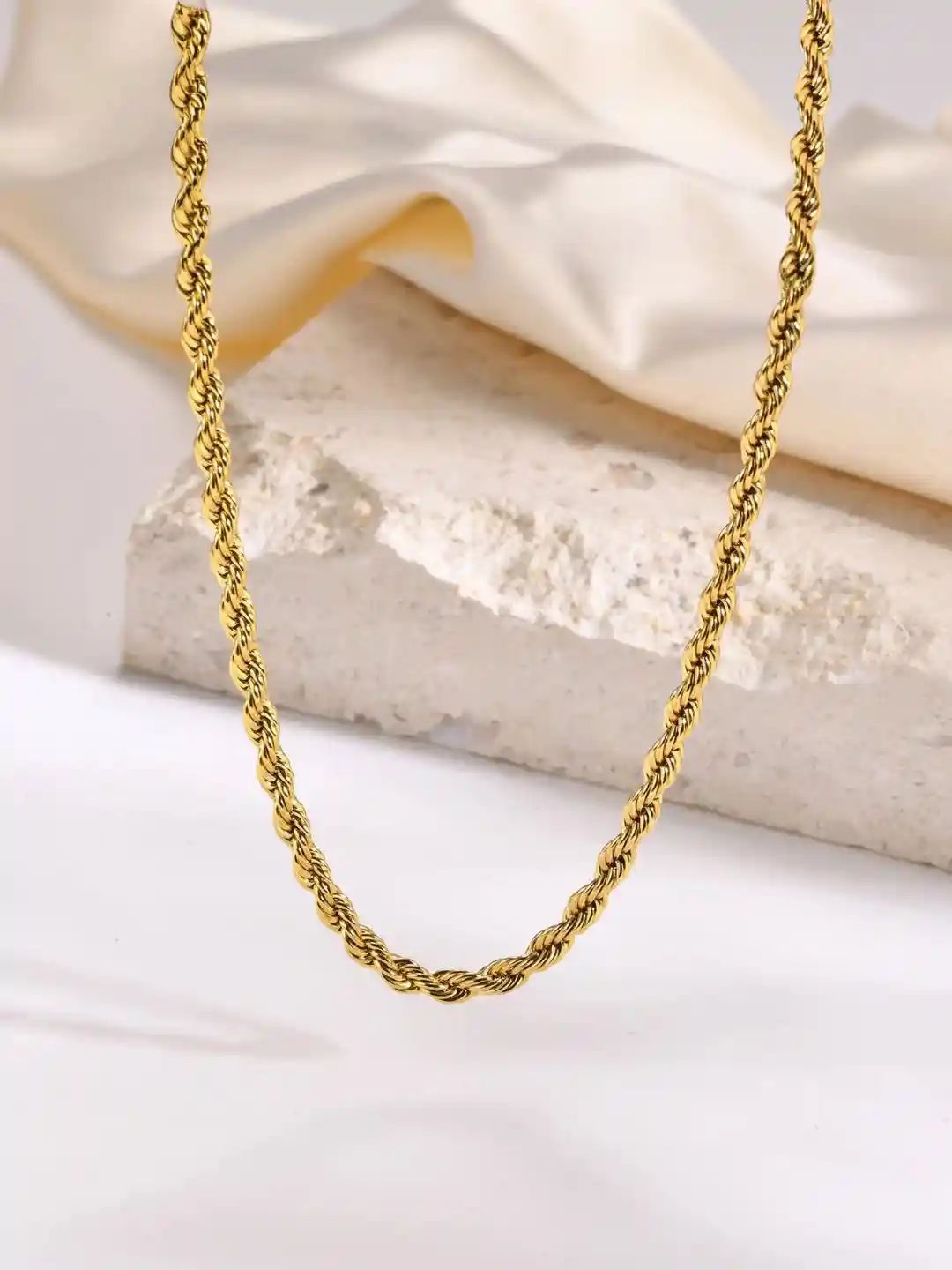 Bold Rope Chain | Stainless Steel | 18K Gold Plated | Tarnish-Free