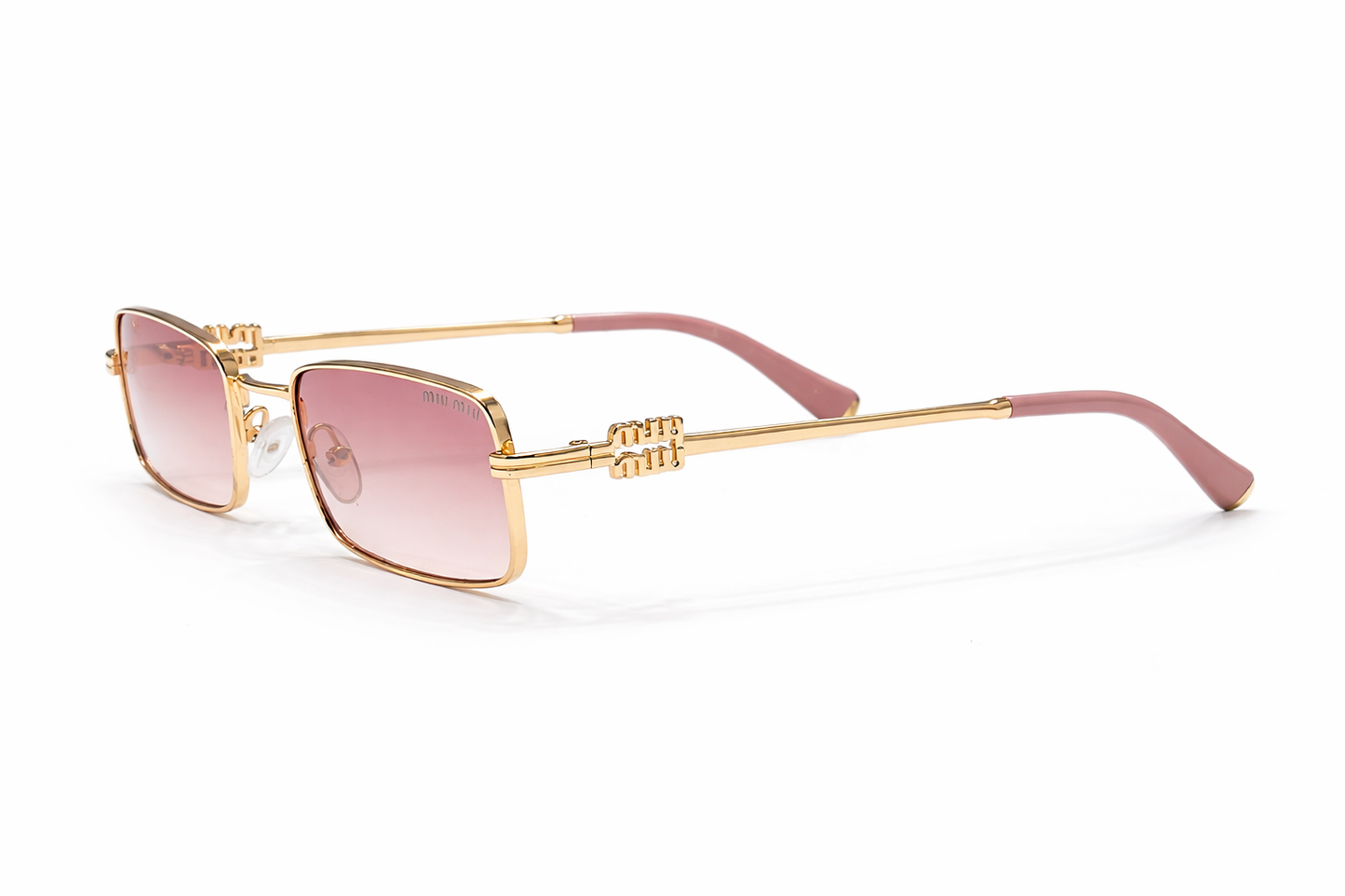 Miu Miu Aurea Gold Metal Frame Sunglasses