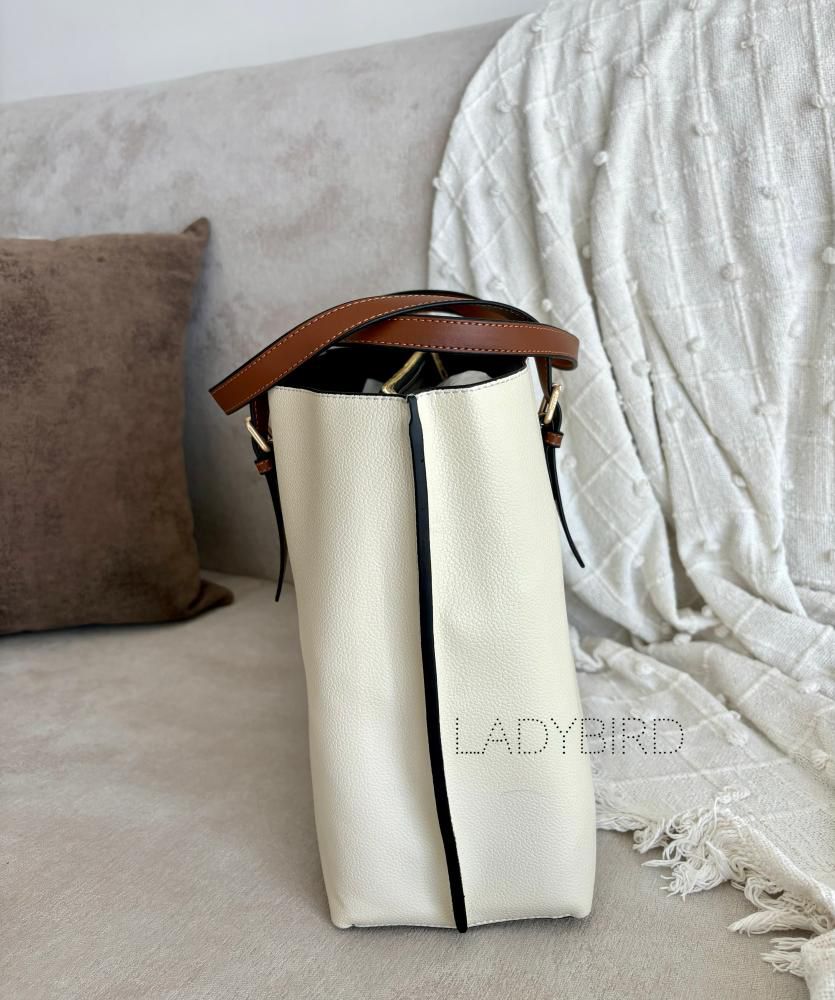 Coach Mollie Tote Bag In Signature Canvas (White)