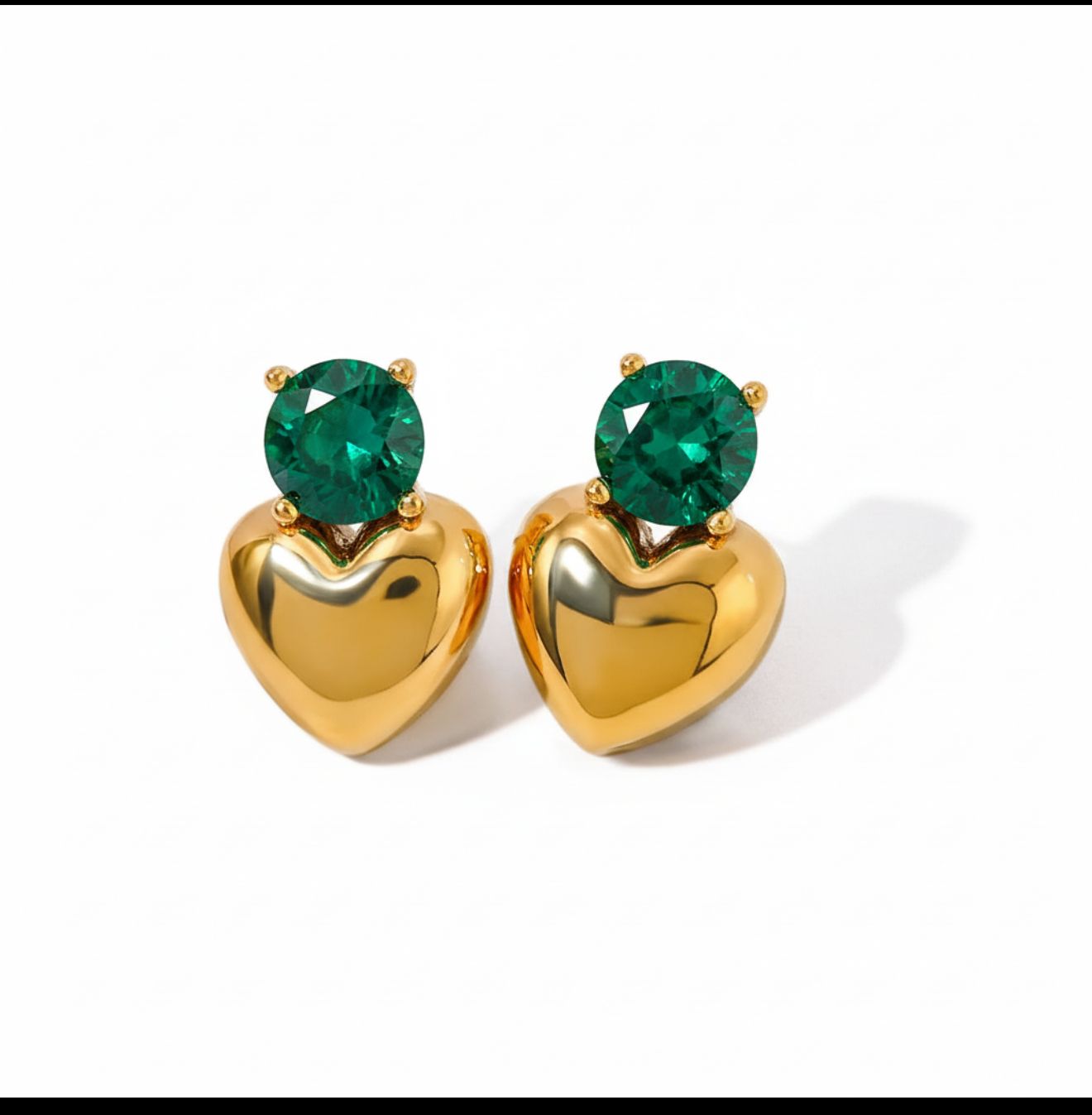 Crystal Crush Heart Studs