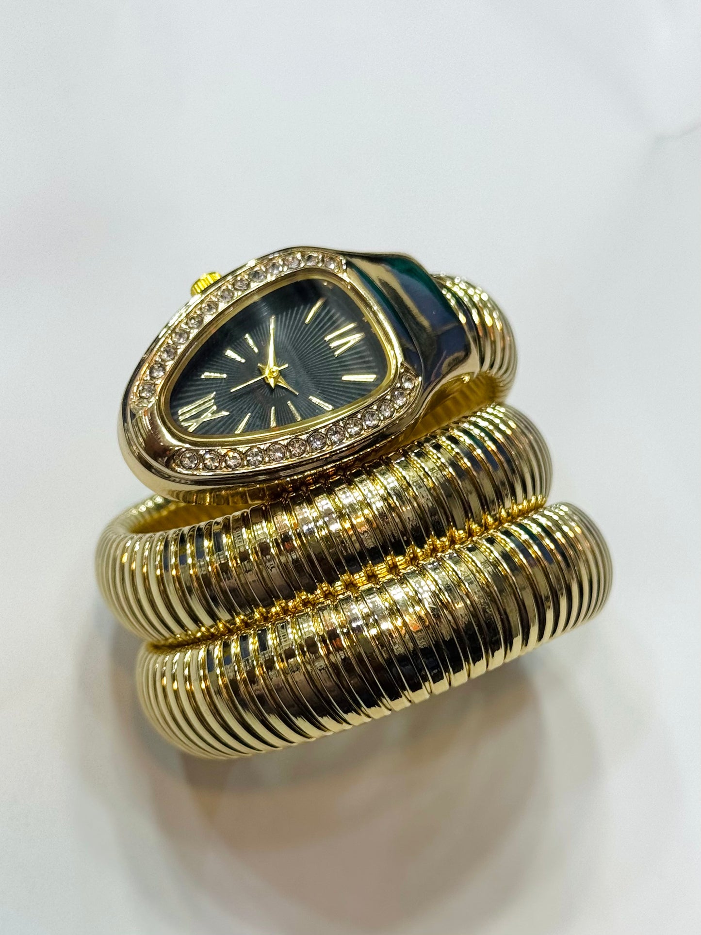 Bvlgari Replica Snake Watch - Black