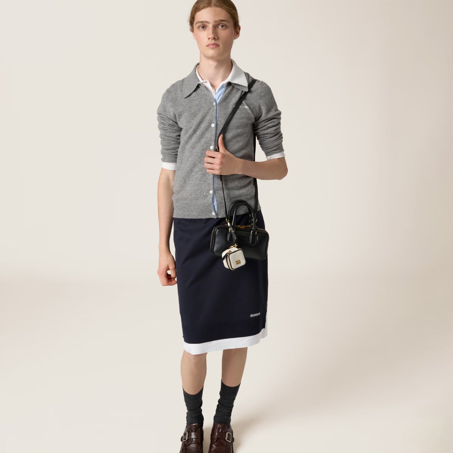 Miu Miu Arcadie Leather Mini Bag