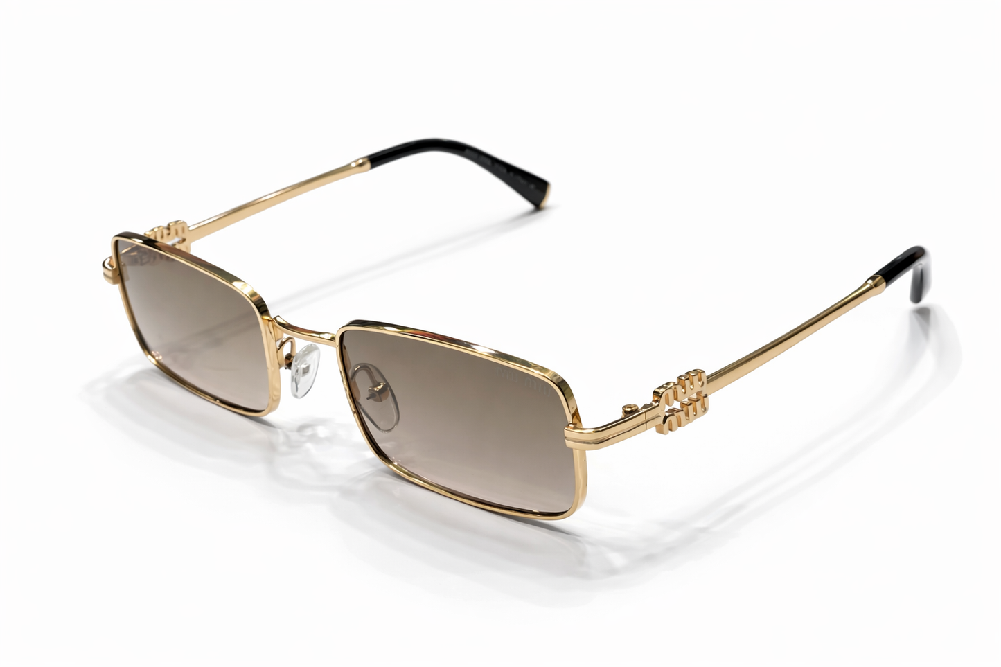 Miu Miu Aurea Gold Metal Frame Sunglasses