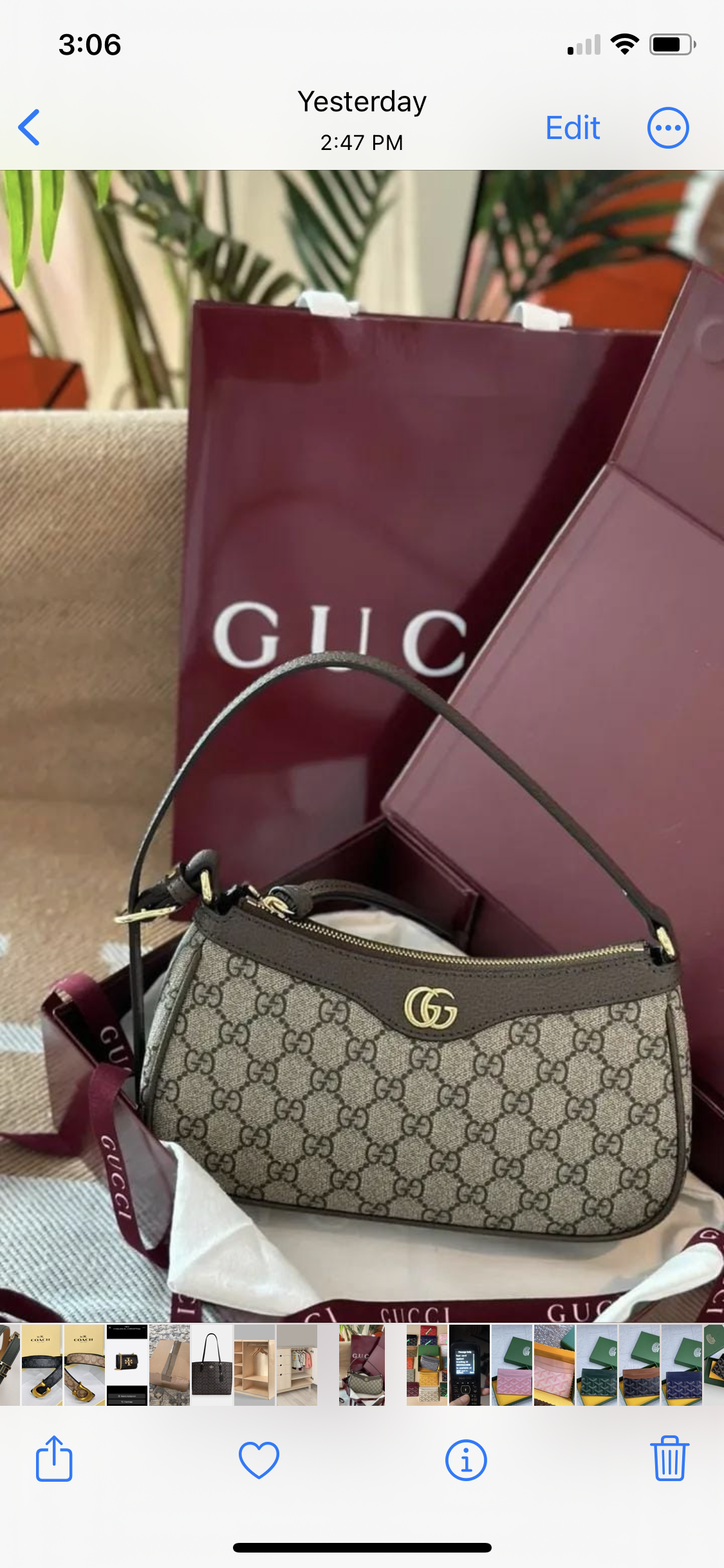 Gucci Ophidia Small Shoulder Bag