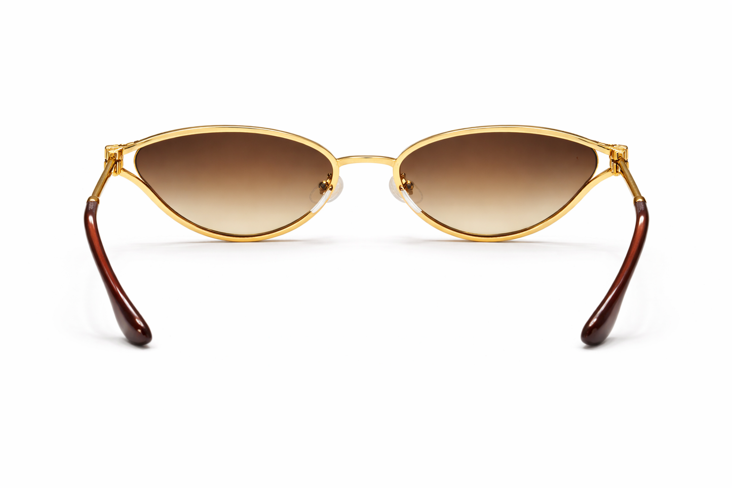 MIU MIU Gold Cat-Eye Metal Sunglasses