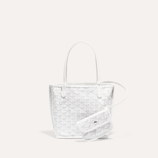 Goyard Goyardine Mini Anjou Bag (White)