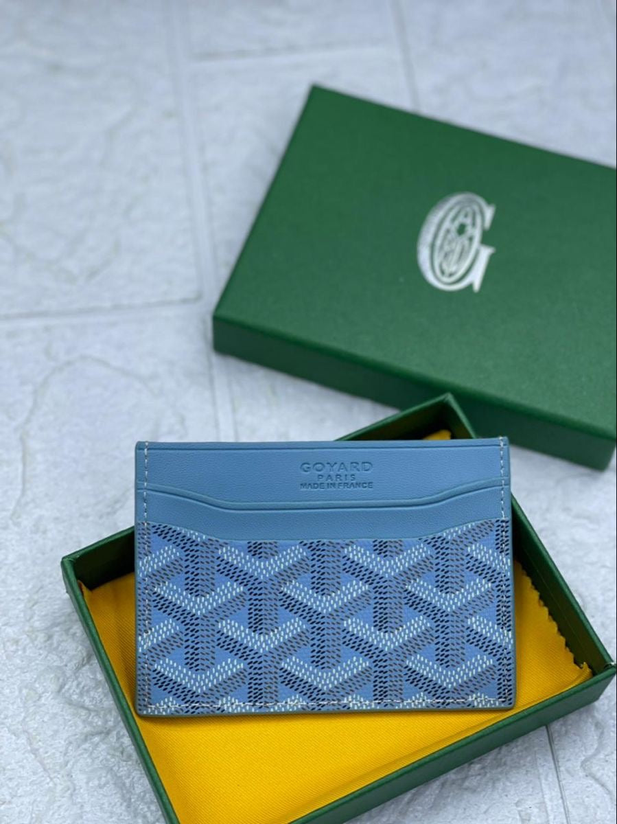 Goyard Saint-Sulpice Card Wallet (Sky Blue)