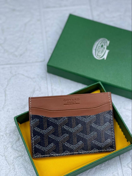 Goyard Saint-Sulpice Card Wallet (Black & Tan)